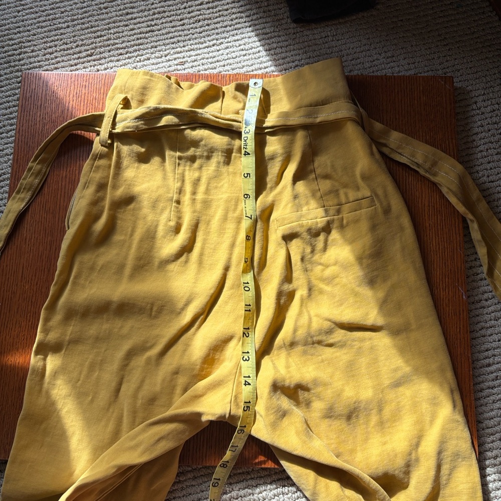 TOPSHOP wide leg, palazzo pants.High waisted cuffed. Cuffed. Pockets. Size 4 - Picture 7 of 11
